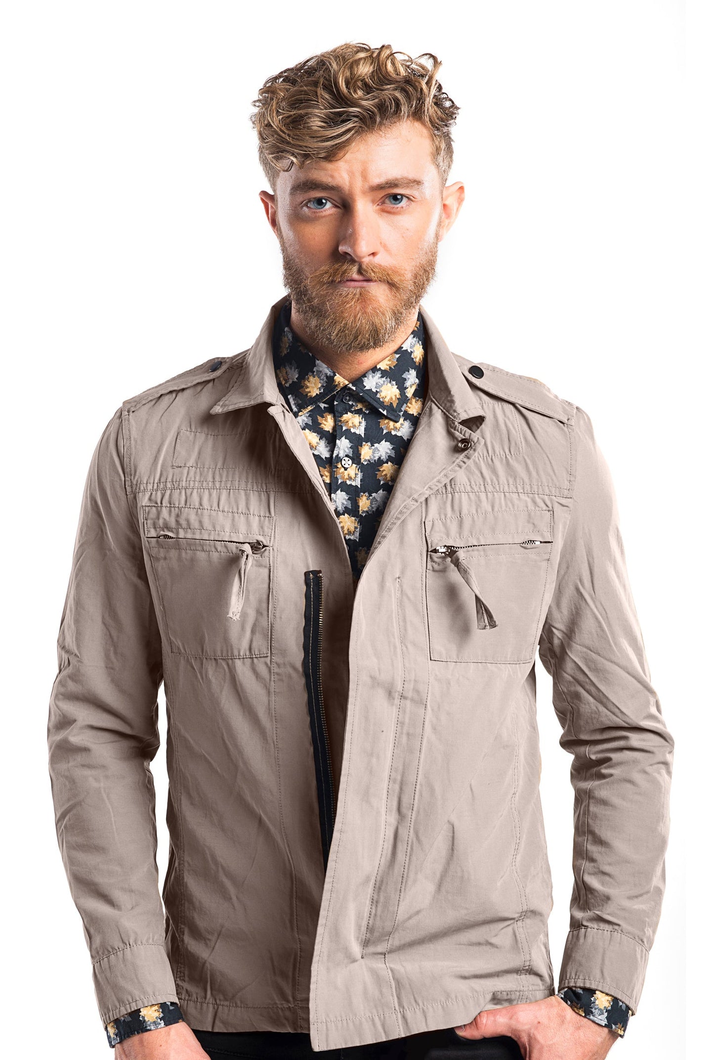 Chelsea Harbour Jacket | Olive & Lt Khaki
